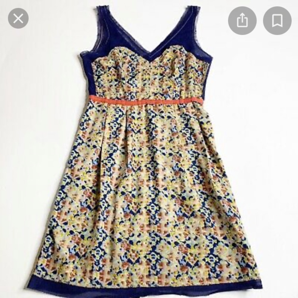 Urban Outfitters Staring at Stars Watercolour print dress. Size 2.
